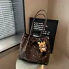 Bolsa Tote Casual Fashion Retro Nova de Outono Fofa Grande Capacidade Bolinhas Simples Versátil de Ombro Único e de Mão