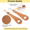 Clip para sombrero de viaje cuero simple clip para gorra de béisbol de golf sombrero de verano con toalla almacenamiento de guantes clip de cuero hebilla