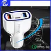 Cargador rápido PD cargador de coche uno a tres cargador de coche para encendedor de cigarrillos doble USB TC QC3.0 cargador de coche multiport