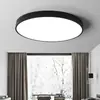 Luminária de Teto LED Redonda para Quarto Sala de Estar Retangular Moderna Simples Macaron com Controle Remoto Dimerizável