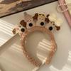 Diadema Linda para Lavar la Cara para Mujer 2025 Nueva Diadema de Felpa de Cachorro para Mujer para Recogido Alto de Cabello Súper Linda Diadema de Dibujos Animados Accesorio para el Cabello