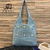 Bolsa de Compras Tejida a Crochet Amazon Lana Bordada a Mano de Mano para Mujer Transfronteriza Hecha a Mano Bolso de Hombro Tejido Serie Chica Mori