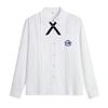 Japonês anexado pequena camisa branca meninas faculdade manga curta estilo ocidental camisa branca grande saia plissada infantil conjunto de saia