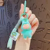 Linda Cadena de Teléfono Móvil con Cuentas Labubu Llavero Colgante Creativo DIY Llavero de Bolso Muñeco Colgante Regalo