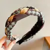 Diadema de Borde Ancho para Otoño e Invierno Estilo Coreano para Mujer Diadema Alta para la Parte Superior de la Cabeza Hace que la Cara Parezca Más Pequeña Sensación de Alta Calidad Pinza para el Cabello Accesorios para el Cabello Antideslizante Pinza para el Cabello Goma para el Cabello