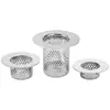 Rejilla de Drenaje de Piso de Acero Inoxidable Personalizada Filtro de Cabello Tubería de Agua Lavabo de Baño Universal Anti-Obstrucción Fregadero