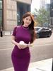 Vestido Curto de Alta Costura Feminino Estilo Coração para Mulheres com Corpo em Pera Vestido de Quadril Estilo Irmã Real Verão Mulheres