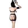 Ropa interior sexy cadera sexy pecho abierto malla unida talla grande desgarro a mano deseo puro pasión insinuación tentación traje 8172