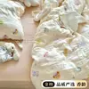 [Productos Premium de Xiangling] Funda de Almohada de Gasa de Doble Capa Algodón Puro Gasa Floral Dibujos Animados Sábana Individual Funda de Almohada para Niños