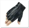 Luvas Meio Dedo para Homens, Táticas sem Dedos para Ciclismo e Direção ao Ar Livre, Luvas de Couro PU Meio Cortadas para Homens, Luvas de Primavera e Outono