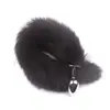 Plug Anal de Metal Sm Cauda de Gato Raposa Produtos para Adultos Dispositivo de Tortura Anal Anus Feminino Acessórios para Saída Crisântemo