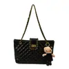 Bolsa de Gran Capacidad con Bordado de Diamantes para Mujer 2025 Nueva Moda Bolso de Hombro con Cadena Versátil Bolso Bandolera para Viajes Cotidianos Bolso Tote