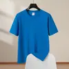 Camiseta de Algodão Penteado CVC Algodão Puro 180g Verão Manga Curta Camisa Publicitária para Homens e Mulheres, Camiseta Cultural, Personalização de Roupas para Grupos Atacado