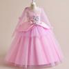 Vestido infantil Vestido de princesa Vestido de aniversário de alta qualidade Fios inchados Estilo ocidental Florista Vestido de apresentação de piano Vestido de apresentação para meninas Verão
