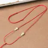 Collar con Cordón de Ágata y Jade Fino de 1 mm Tejido a Mano Nudo Seguro Colgante de Esmeralda para Hombres y Mujeres para Colgar en el Cuello