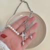 Collar de Perlas Mang Star con Incrustaciones de Diamantes para Mujer, Cadena de Clavícula para Chica Dulce, Cool y Picante de Moda Ins, Accesorios de Collar para Mujer con Diseño de Alto Nivel