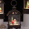 Lampião de vento de Natal atacado Iluminação de feriado de Natal Decorações de atmosfera Feliz Natal