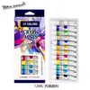 Set de Pinturas Acuarela Gouache Acrílico Óleo Transfronterizo 6ml/12ml Tubo de Plástico de Aluminio Caja de 12 Colores Pintura Artística