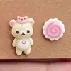 Brincos Rilakkuma de Desenho Animado Infantis e Fofos para Mulheres, Simples, Compactos, Delicados, Elegantes, Femininos, Doces