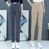 Pantalones de chenilla Ins de moda, combinan con todo, para mujer, novedad 2024, explosiones, Otoño e Invierno, forrados de felpa, engrosados, estilo Harlan, pantalones casuales para mujer