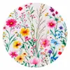 Corona de Navidad Posavasos Redondo Borde Ondulado Decoración de Mesa Festiva Almohadilla Aislante Térmico Transfronterizo 35cm