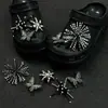Zapatos con Agujeros DIY Charms para Zapatos Estrella Rosa Lazo Nueva Hebilla de Zapato Estrella de Pedrería Accesorios Decoraciones de Moda