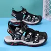 2026 Sandálias Fechadas para Meninos Grandes de Verão com Solado Macio Antiderrapante Sapatos de Praia para Crianças 6-12 Comércio Exterior Transfronteiriço