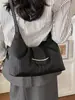 Bolsa Plissada Texturizada Estilo Coreano para Mulheres 2026 Nova Moda de Verão Bolsa Tote de Axila Bolsa Transversal Casual para Ombro