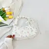 Bolso de Axila 2025 Nuevo Bolso de Mujer Estilo Japonés Pequeño Floral con Cordón Bolso de Hombro Bolso de Mano Suave y Dulce Bolso Pequeño de Exportación