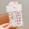 Parche de flequillo de dibujos animados para mujer, parche mágico para el cabello para la frente y la nuca, parche mágico tejido, parche de cabello dulce y a la moda