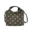 Bolso de mano retro de gamuza para mujer, nuevo estilo 2026, bolso tipo cubo de lunares, otoño/invierno, con un look sofisticado, se puede llevar como bolso de hombro o bolso cruzado