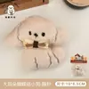 Lindo broche colgante de gato de peluche con dibujos animados, llavero de corazón para niña, colgante para mochila, alfiler decorativo