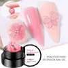 Gel para extensión de uñas en lata, esculpido y modelado sólido, sin necesidad de forma de papel, no pegajoso, parches de extensión de uñas rápidos