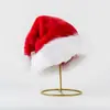 Gorro de Navidad Transfronterizo Luz LED Gorro de Navidad de Felpa para Adultos y Niños Disfraz de Fiesta Navideña Decoraciones Navideñas