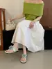 Primer Encuentro Temporada 2026 Estilo Hada Pedrería Fuego Artificial Chanclas Sandalias Planas Casuales para Exteriores para Mujer