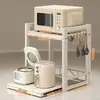 Estante Extensible para Microondas con Altura Ajustable, Estante Multifuncional de Cocina para Arrocera, Horno, Almacenamiento de Electrodomésticos
