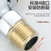 Grifo exterior antirrobo de 1/2 pulgada con cerradura y llave, de apertura rápida, agua fría solamente, longitud extendida, para uso doméstico, adecuado para lavadora y fregadero de mopa