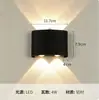 Lámpara de Pared Exterior Iluminada por Tres Lados, Material de Aluminio Impermeable, Voltaje Amplio de 110V, Lámpara de Pared para Pasillo y Patio, Luz de Plástico para Puerta Principal Alimentada por Energía Solar