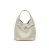 2026 Nuevo Modelo Bolso Cubo Cesta de Cuero Vacuno de Capa Superior Bolso Versátil de Cuero Genuino para Mujer Bolso de Hombro de Gama Alta Bolso Cruzado