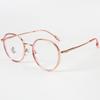 Montura de gafas redonda transparente TR90, versátil, se puede equipar con lentes para miopía, estilo fresco y natural, anti luz azul, gafas lisas