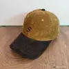 Gorra de béisbol vintage de pana bordada para mujer, sombrero de sol estilo americano con visera curva y letras, sombrero casual versátil