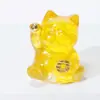 Gato de la Suerte Creativo Transfronterizo Pequeños Adornos Lindos Manualidades de Goteo de Pegamento de Cristal Adornos Culturales y Creativos para Escritorio del Hogar Mercado
