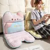 Cojín de asiento y respaldo integrados para uso en oficina, diseñados para estar sentado durante períodos prolongados, proporcionando soporte lumbar.; adecuado para residencias estudiantiles y estudiantes; cojín para silla, cojín para asiento, cojín de invierno