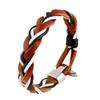 Fábrica direta de joias punk joias de exportação de comércio exterior europeias e americanas pulseira vintage de couro trançado pulseira pulseira de couro