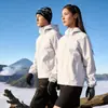 Chaqueta Softshell Deportiva para Exteriores Hombres Mujeres Primavera Otoño Ropa de Abrigo Tallas Grandes Cortavientos Impermeable Senderismo Ciclismo Montañismo Ropa Chaqueta