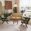 Conjunto de Mesa e Cadeiras Casuais para Cafeteria, Loja de Chá com Leite, Loja de Sobremesas, Bar de Livros, Área de Descanso, Área de Negociação, Sofá, Madeira Maciça