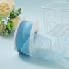 Rollo Grande de Organza Arrugado de 4 cm Cinta Transparente con Pliegues Accesorios para Lazos de Organza DIY Accesorios para Ropa