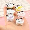 Pastel tridimensional de superficie brillante después de comer galletas sándwich accesorios diy pequeños adornos accesorios de pegamento de crema juguetes de casa de juegos
