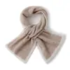 Suéter de cachemira 2026 Otoño/Invierno Nuevo Estilo para Mujer Bloque de Color Versátil Tejido Cruzado Práctico Bufanda Cálida Suave Polaina Pequeña