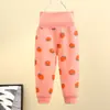 Pantalones de algodón para bebé de cintura alta para la barriga, pantalones de pijama de doble uso para recién nacidos, pantalones de otoño para niños y niñas, pantalones de cintura alta para niños, venta al por mayor